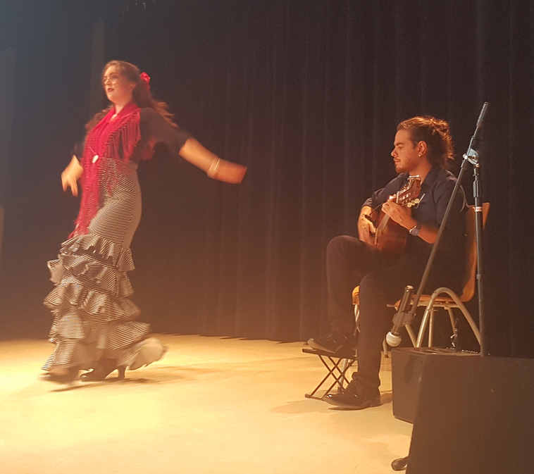 Flamencodans met live gitaarbegeleiding